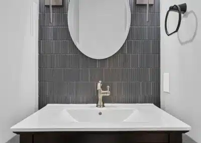 Elegant powder room in Sugarland